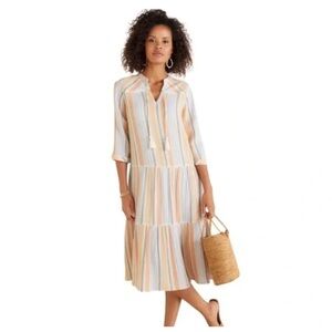 Soft Surroundings dress Sz L 100% cotton tunic summer lounge